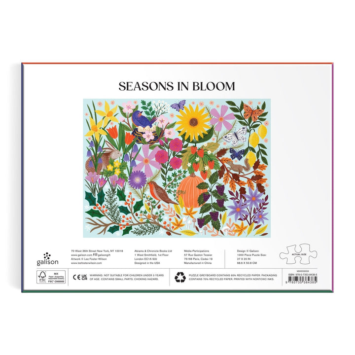 Seasons in Bloom 1000 Piece Puzzle - Merry PigletsGalison