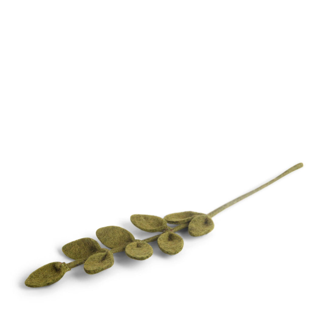 Sharp Green Leaf Branch - Merry PigletsGry and Sif