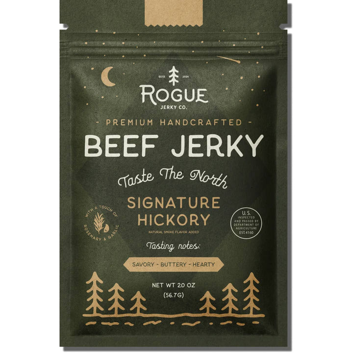 Signature Hickory Beef Jerky - Merry PigletsRogue Jerky Co.