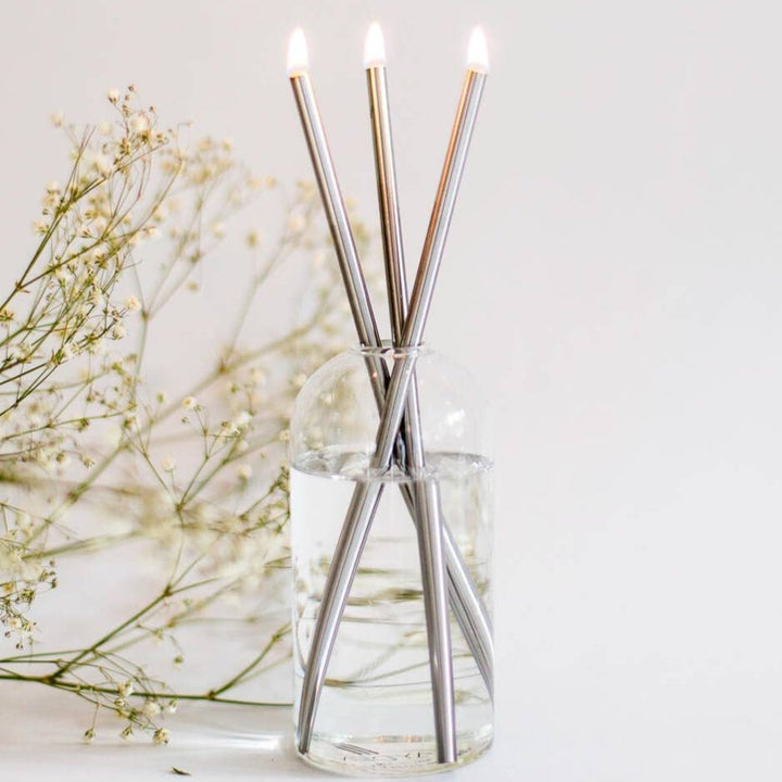 Silver Everlasting Candle Set - Merry PigletsEverlasting Candle Co.