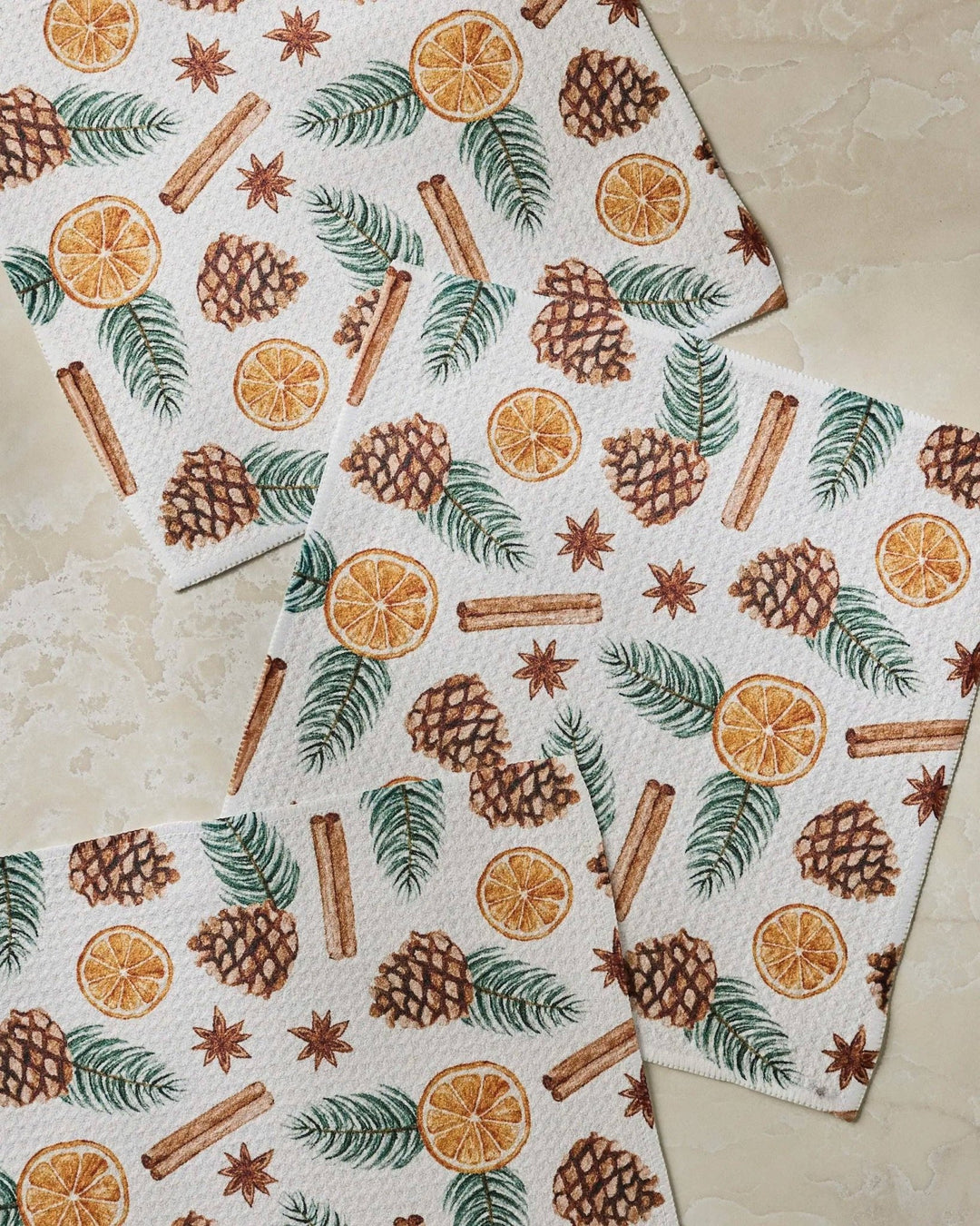 Simmer Pot Dishcloth Set - Merry PigletsGeometry