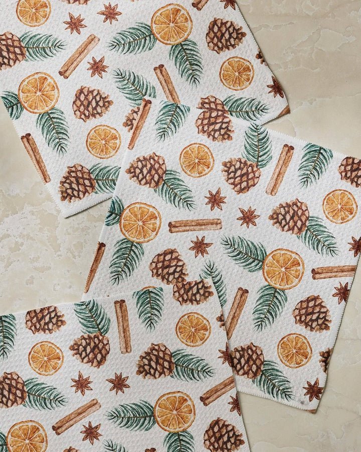 Simmer Pot Dishcloth Set - Merry PigletsGeometry