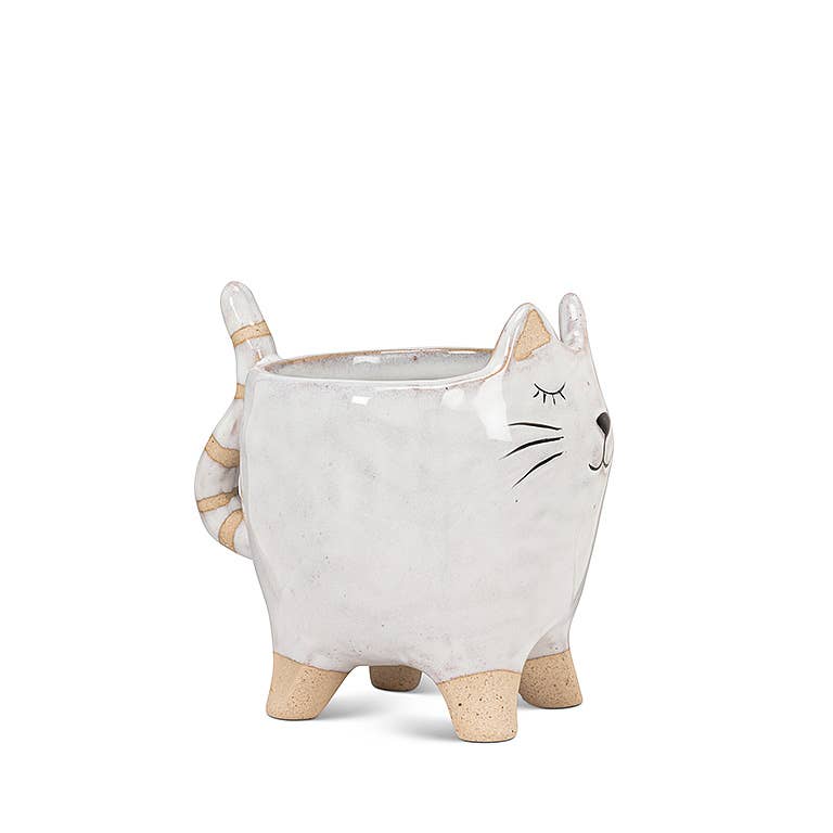 Small Cat Planter - Merry PigletsAbbott