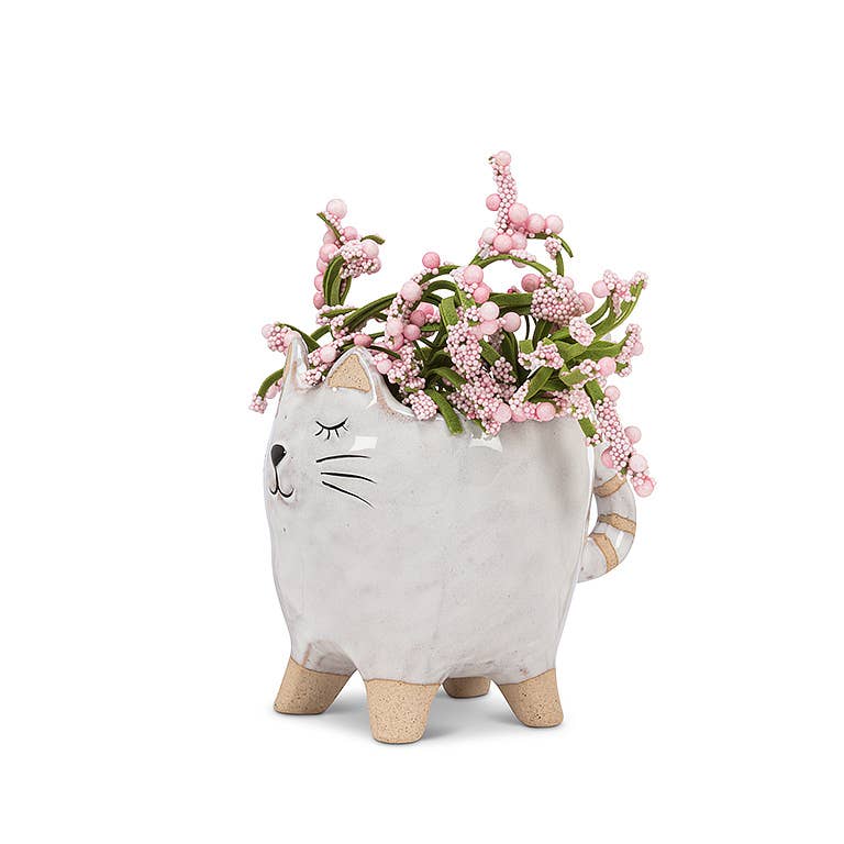 Small Cat Planter - Merry PigletsAbbott