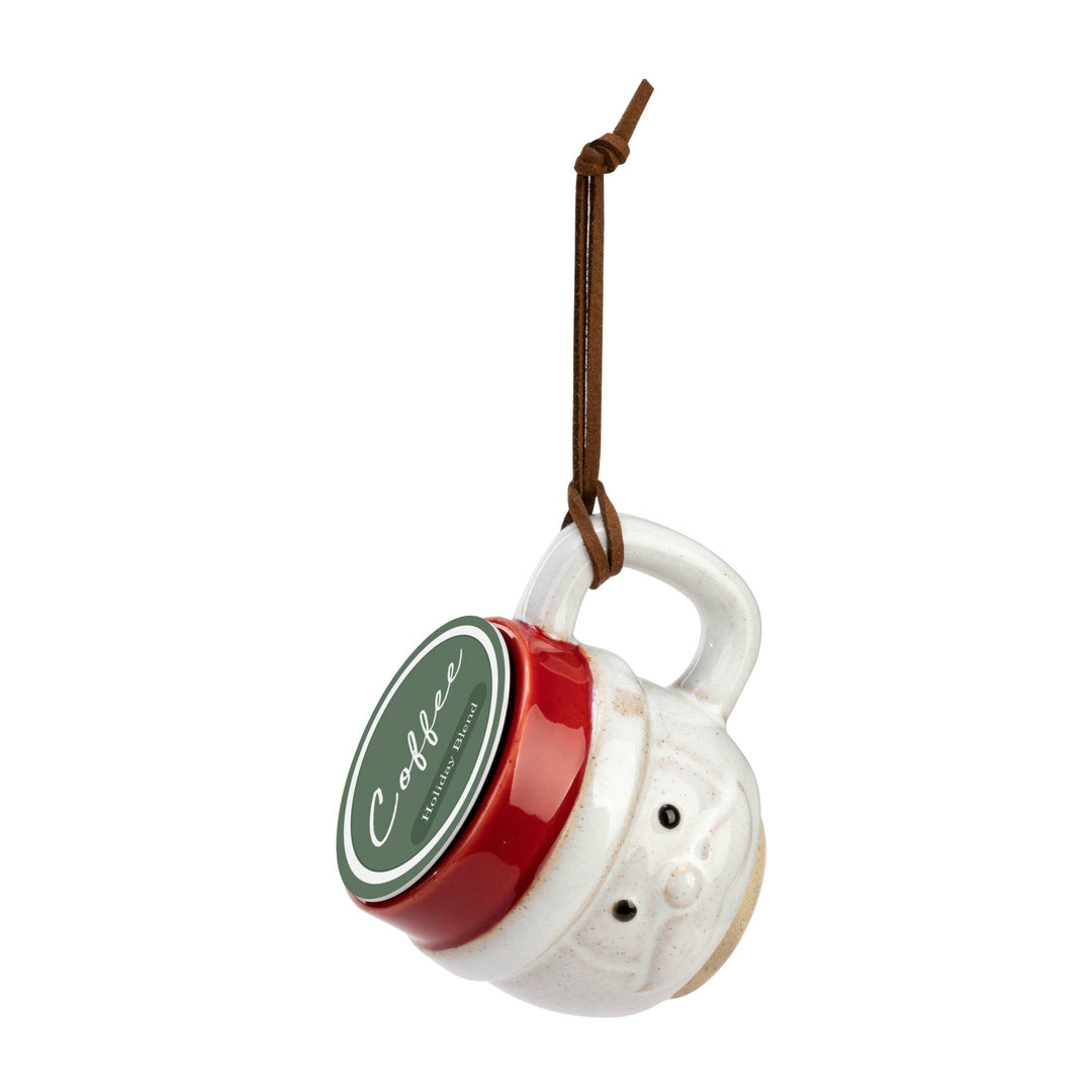 Snow Day Santa Coffee Pod Ornament - Merry PigletsDEMDACO