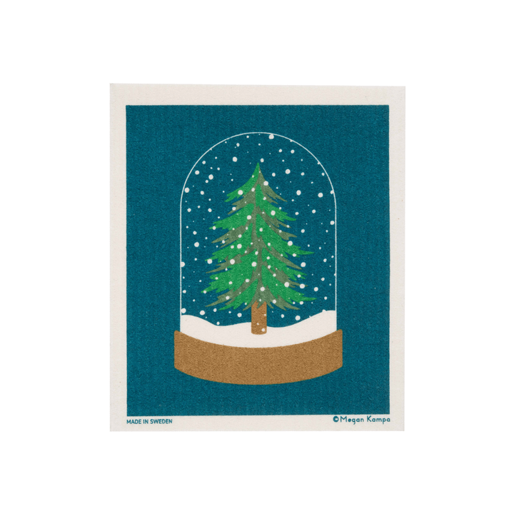 Snow Globe Swedish Dishcloth - Merry PigletsCose Nuove