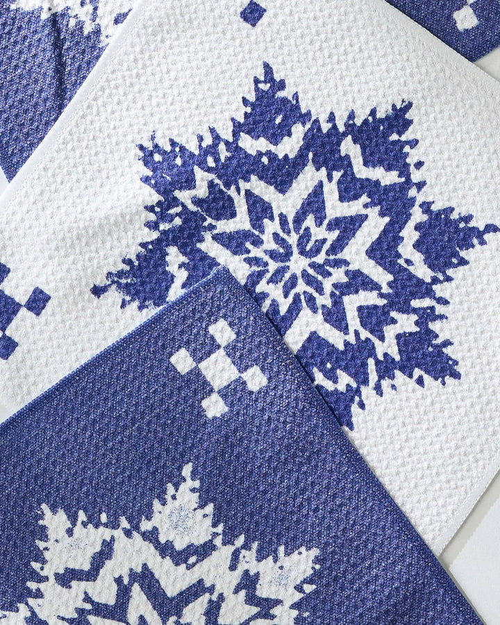 Snowfall Dishcloth Set - Merry PigletsGeometry