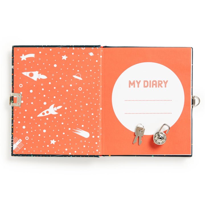 Solar System Locked Diary - Merry PigletsMudpuppy