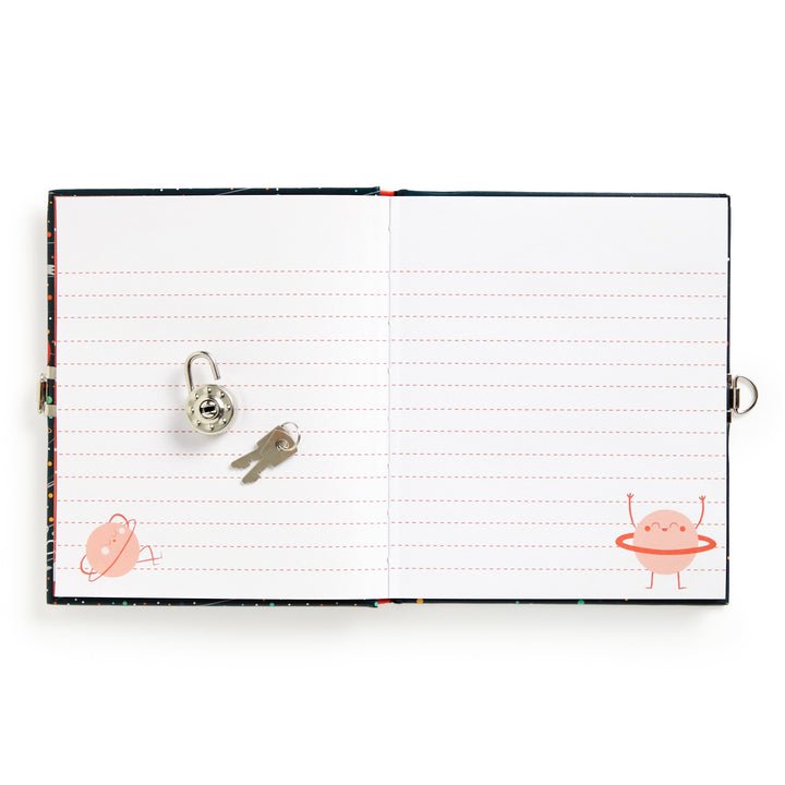 Solar System Locked Diary - Merry PigletsMudpuppy
