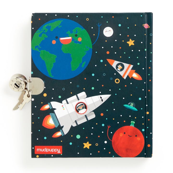 Solar System Locked Diary - Merry PigletsMudpuppy
