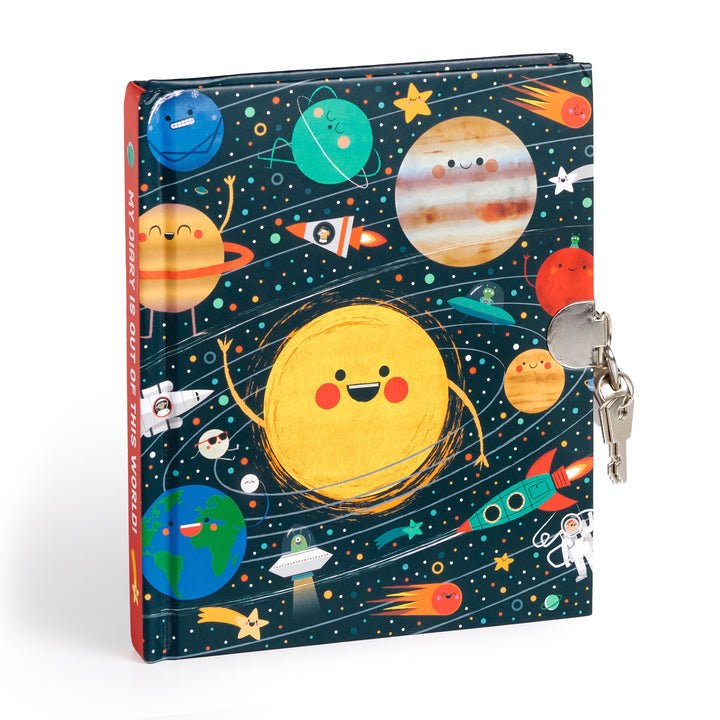 Solar System Locked Diary - Merry PigletsMudpuppy