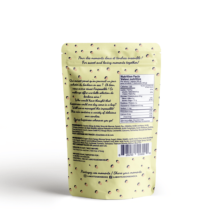 Sour Mix Gummy Candies - Merry PigletsLa boîte à bonbons