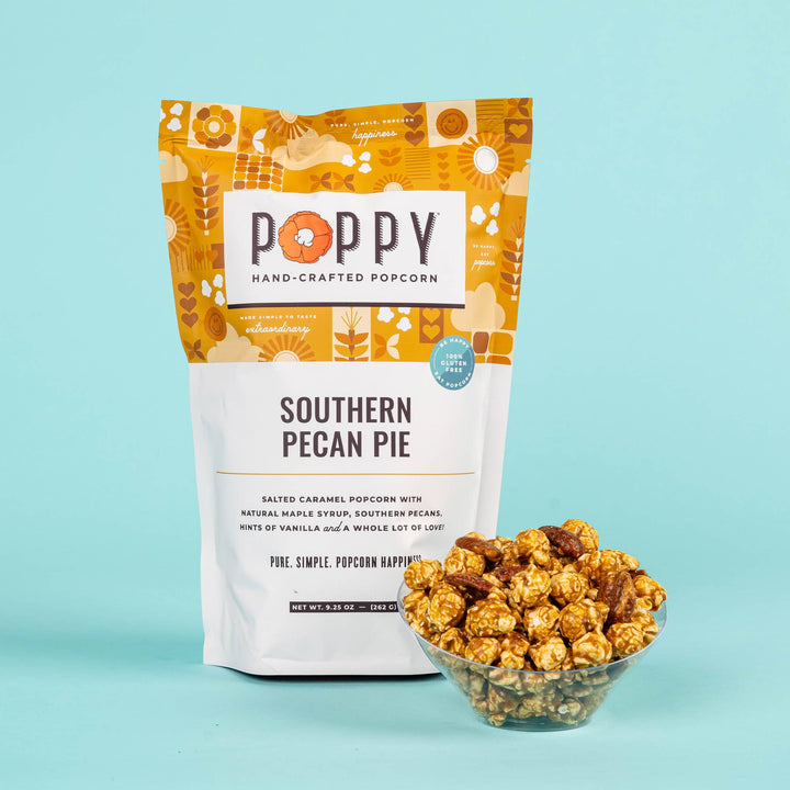 Southern Pecan Pie Popcorn - Merry PigletsPoppy Hand-Crafted Popcorn