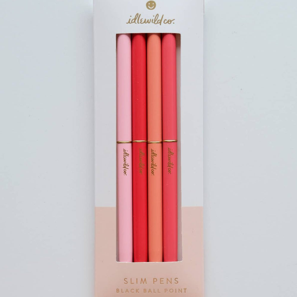 Spectrum Poppies Slim Pens Set of Four - Merry PigletsIdlewild Co.