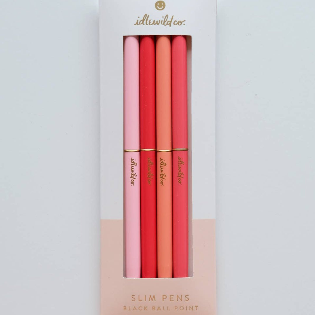 Spectrum Poppies Slim Pens Set of Four - Merry PigletsIdlewild Co.
