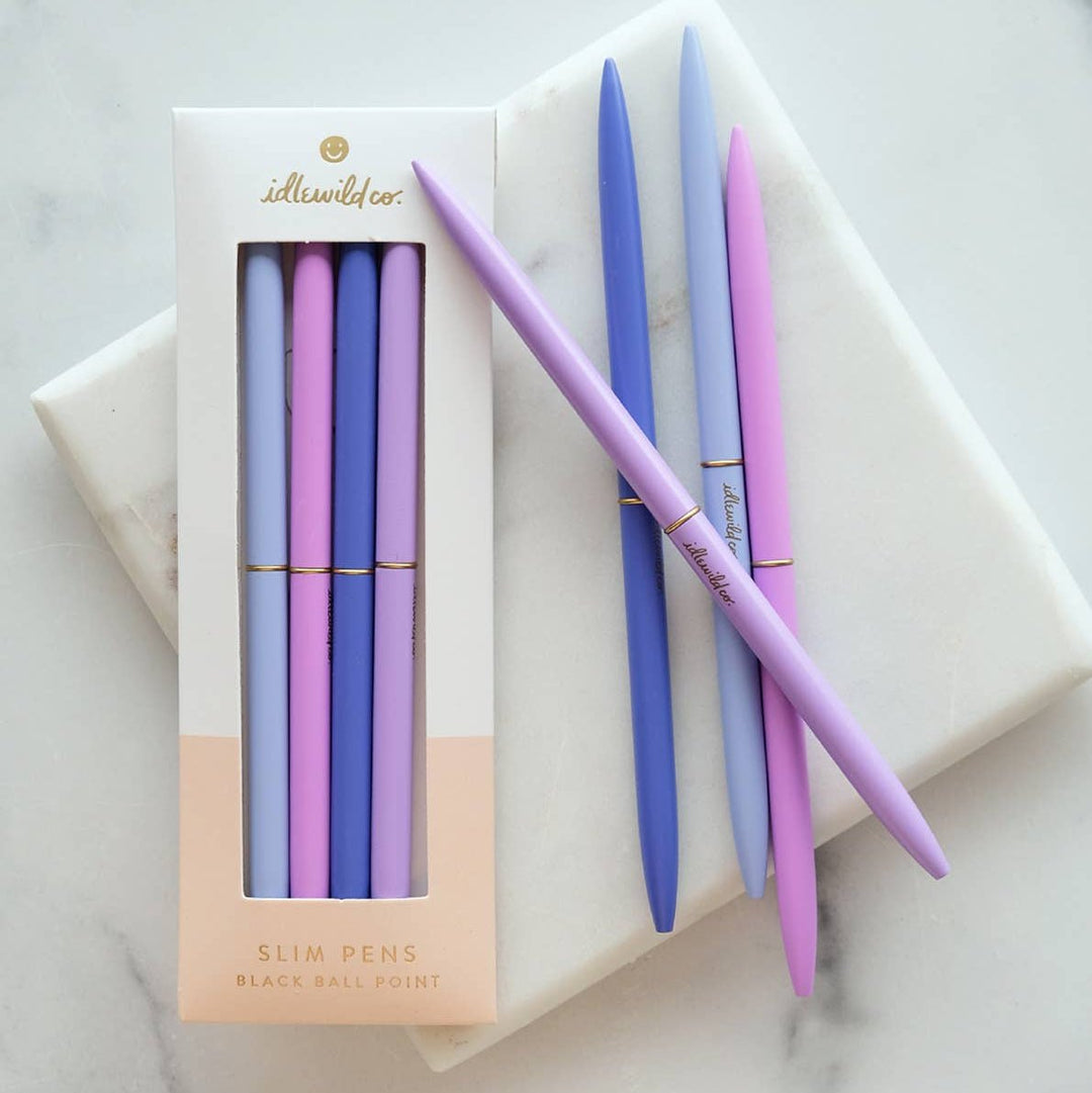 Spectrum Violets Slim Pens Set of Four - Merry PigletsIdlewild Co.