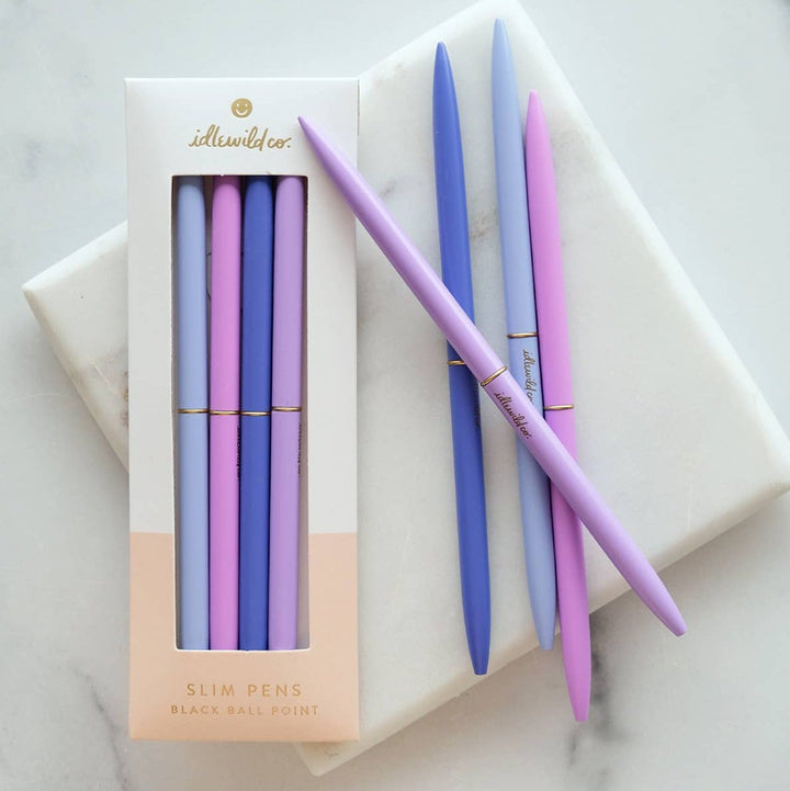 Spectrum Violets Slim Pens Set of Four - Merry PigletsIdlewild Co.
