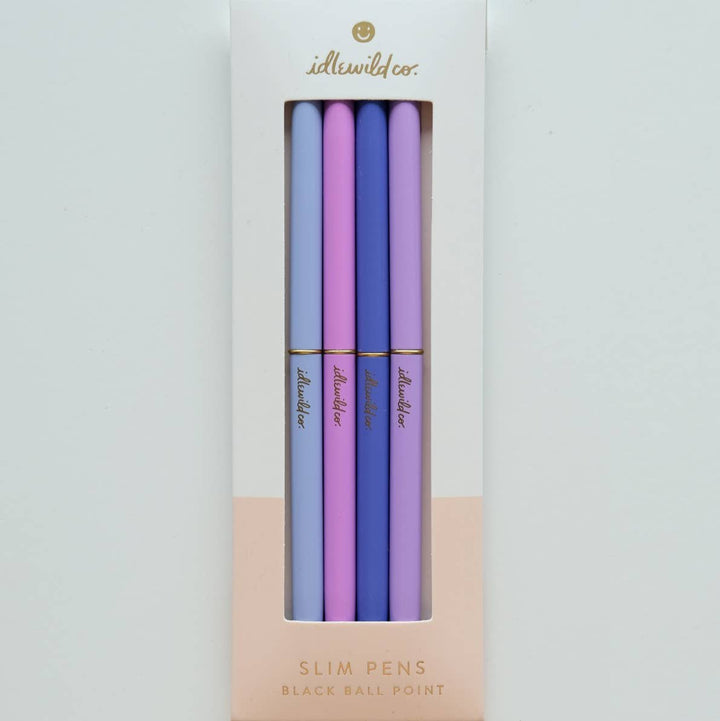 Spectrum Violets Slim Pens Set of Four - Merry PigletsIdlewild Co.