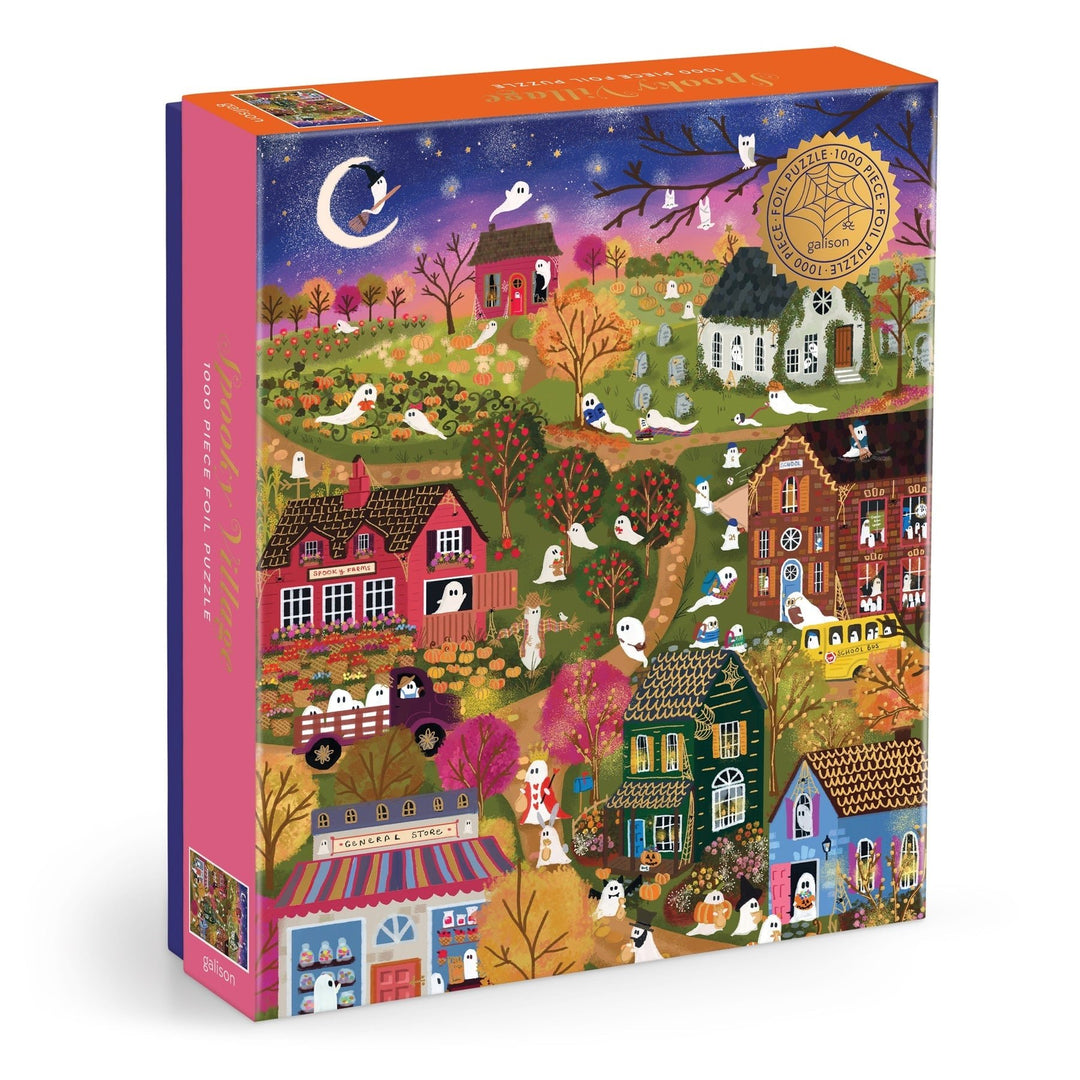 Spooky Village 1000 Piece Puzzle - Merry PigletsGalison