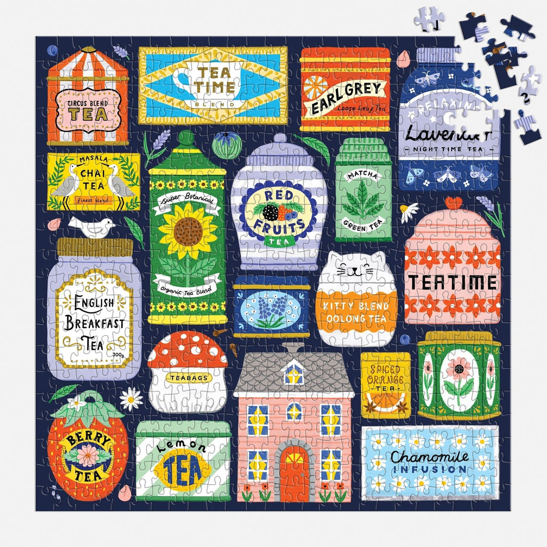 Spot of Tea 500 Piece Puzzle - Merry PigletsGalison