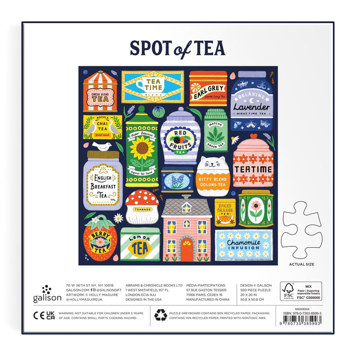 Spot of Tea 500 Piece Puzzle - Merry PigletsGalison