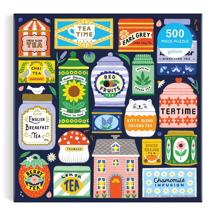 Spot of Tea 500 Piece Puzzle - Merry PigletsGalison