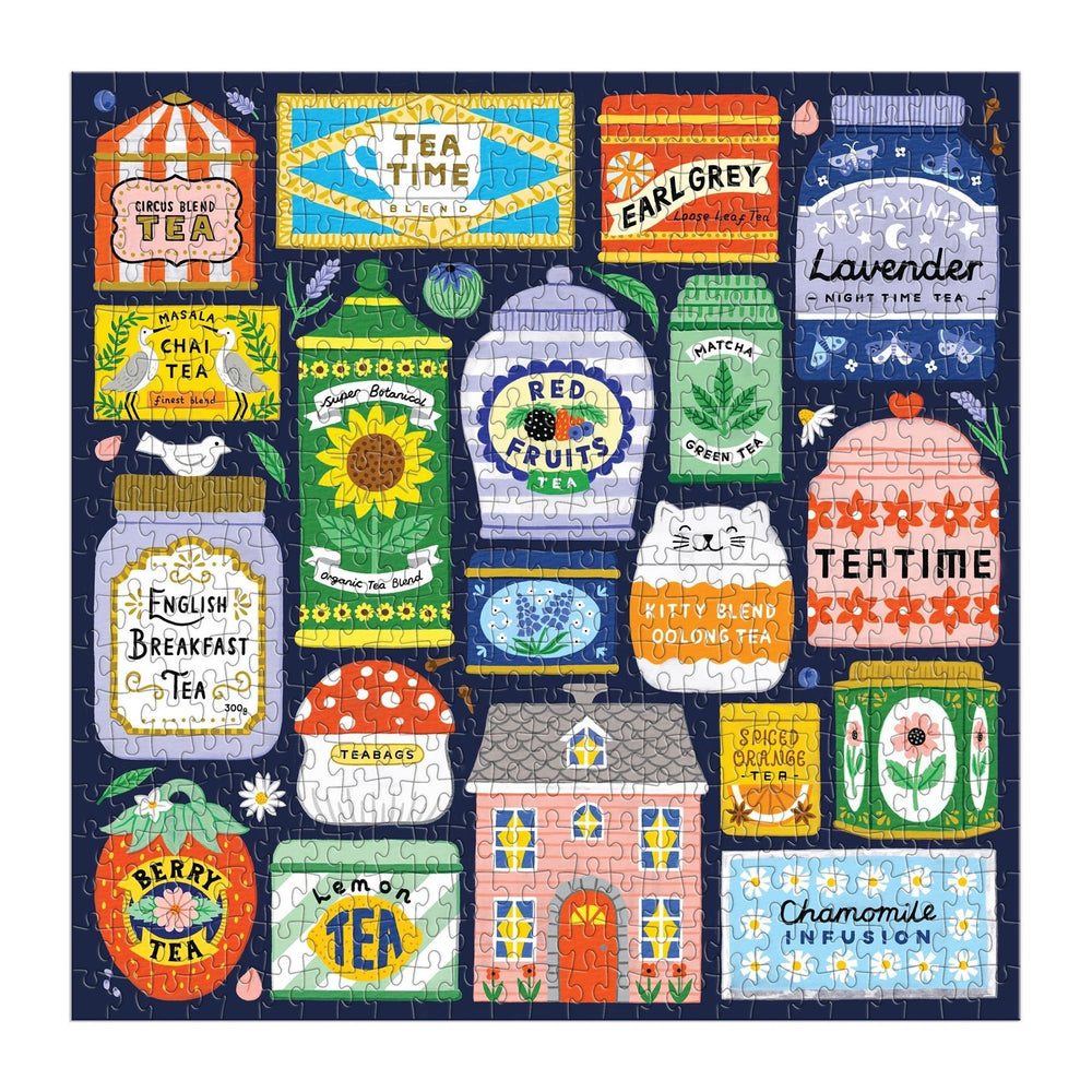 Spot of Tea 500 Piece Puzzle - Merry PigletsGalison