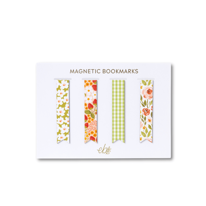Spring Florals Magnetic Bookmarks - Merry PigletsElyse Breanne Design