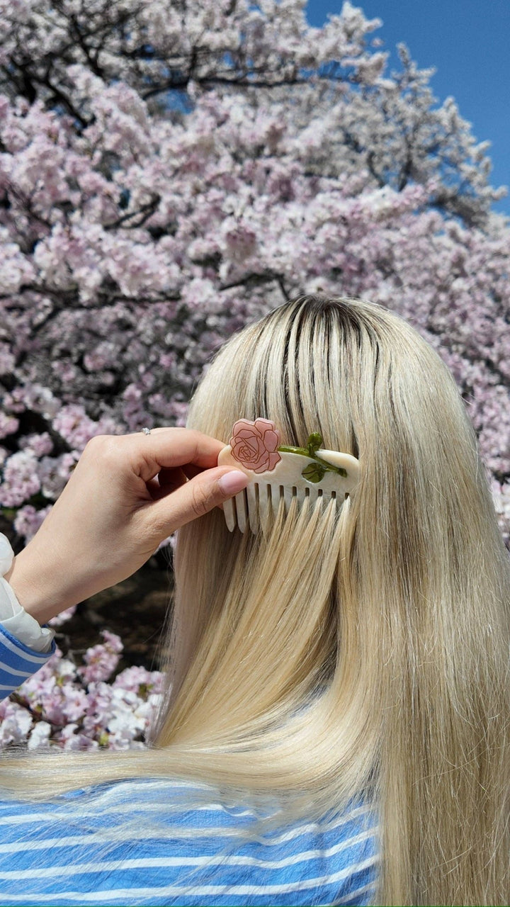 Spring Rose Pocket Hair Comb - Merry PigletsSolar Eclipse