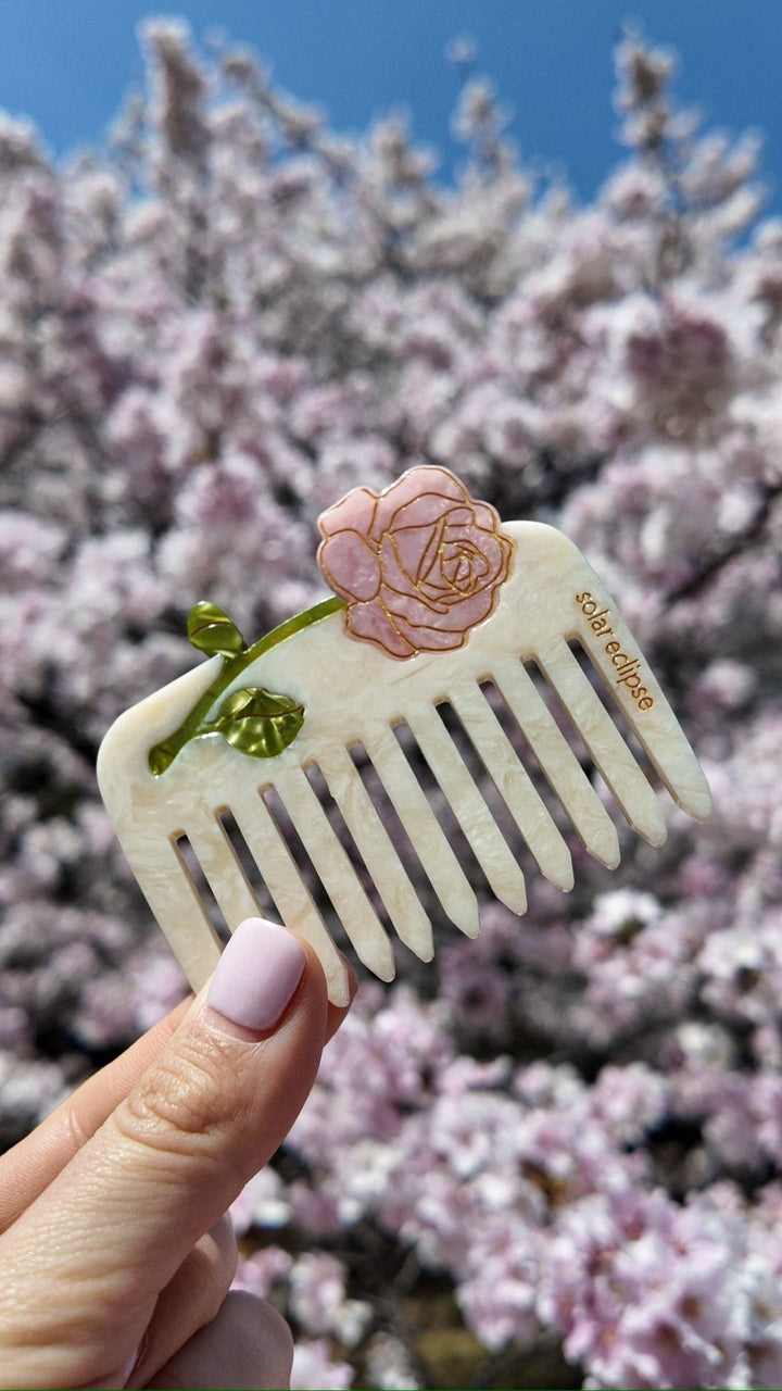 Spring Rose Pocket Hair Comb - Merry PigletsSolar Eclipse