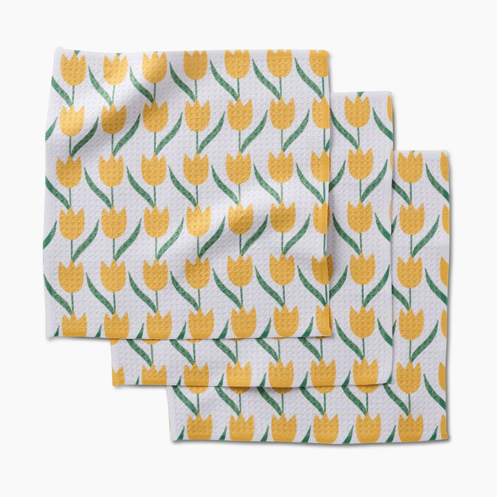 Spring Tulip Flowers Dishcloth Set - Merry PigletsGeometry