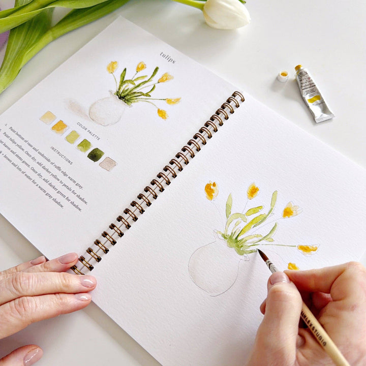 Spring Watercolor Workbook - Merry Pigletsemily lex studio