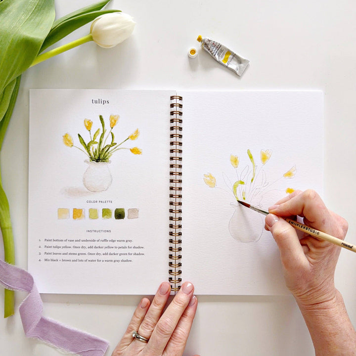 Spring Watercolor Workbook - Merry Pigletsemily lex studio