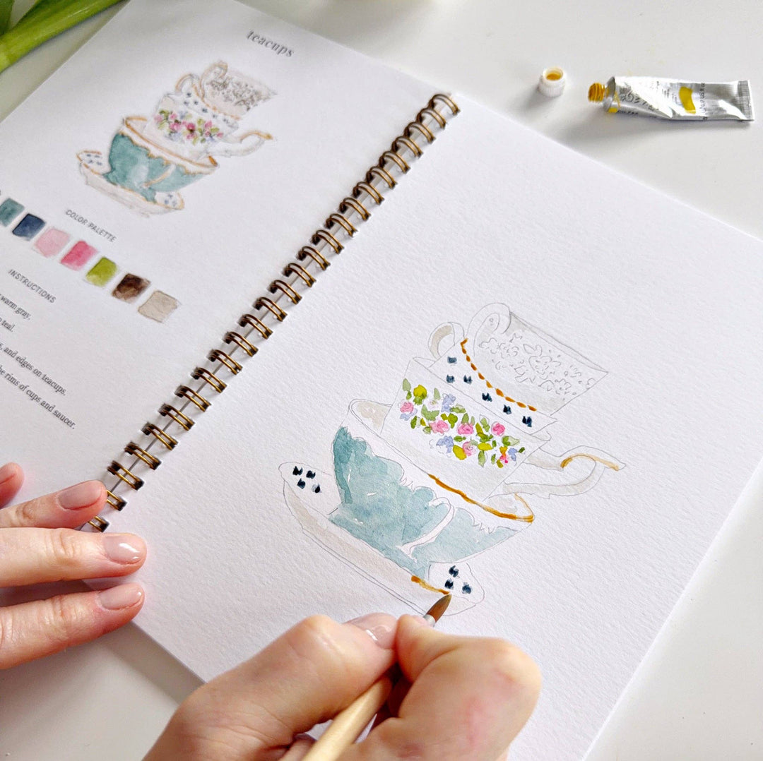 Spring Watercolor Workbook - Merry Pigletsemily lex studio