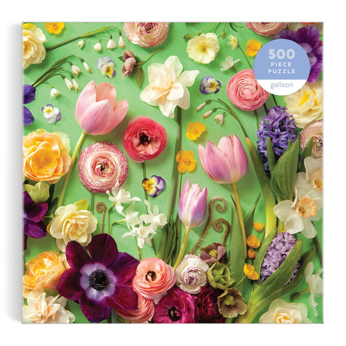 Springtime Petals 500 Piece Puzzle - Merry Piglets
