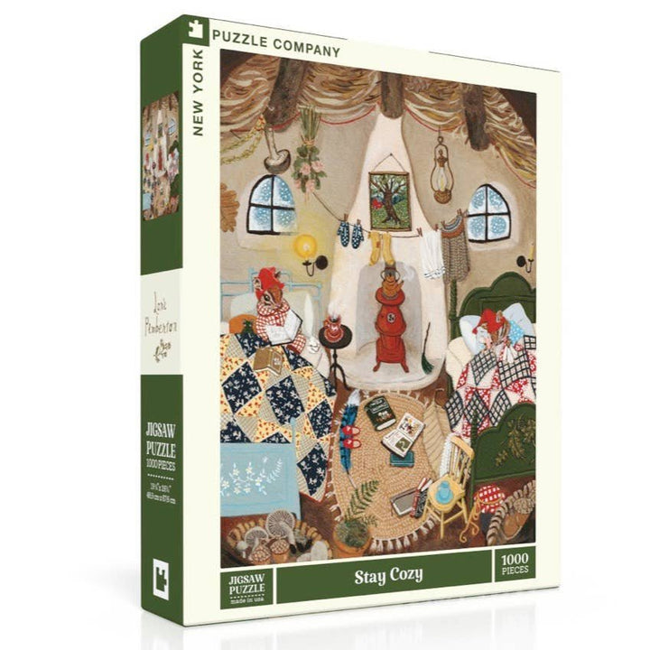 Stay Cozy 1000 Piece Puzzle - Merry PigletsNew York Puzzle Company