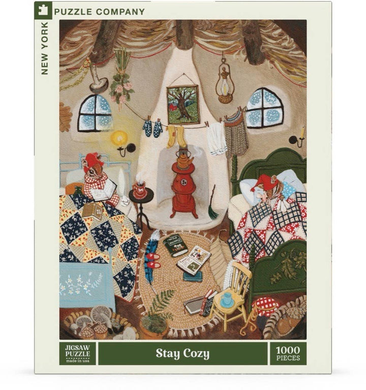 Stay Cozy 1000 Piece Puzzle - Merry PigletsNew York Puzzle Company