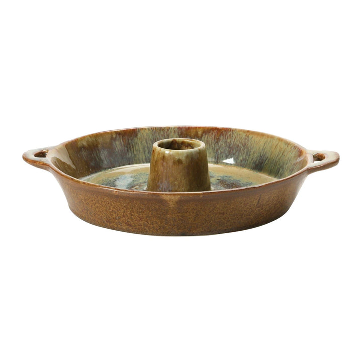 Stoneware Appetizer Dish - Merry PigletsCreative Co - Op
