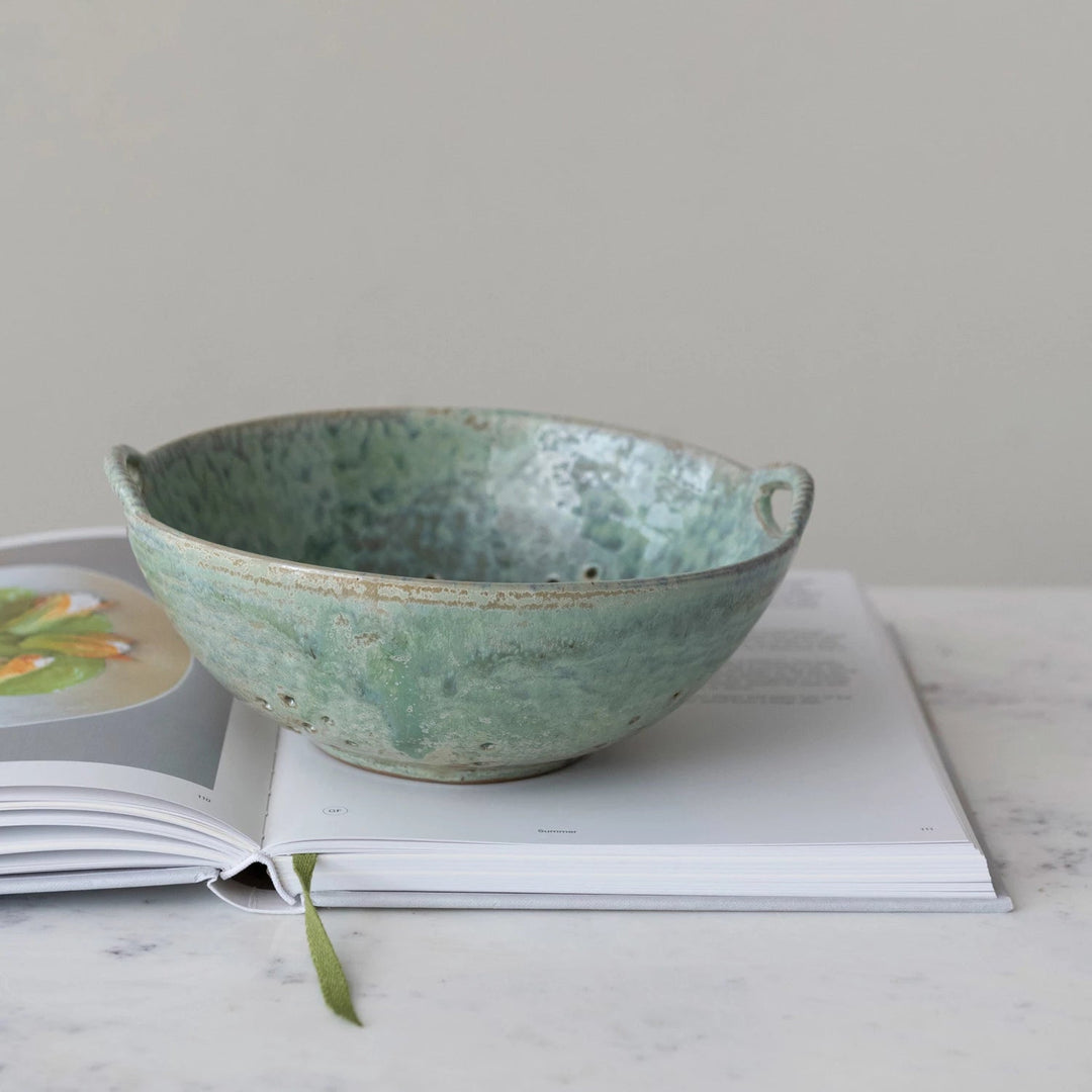 Stoneware Berry Bowl - Merry PigletsCreative Co - Op