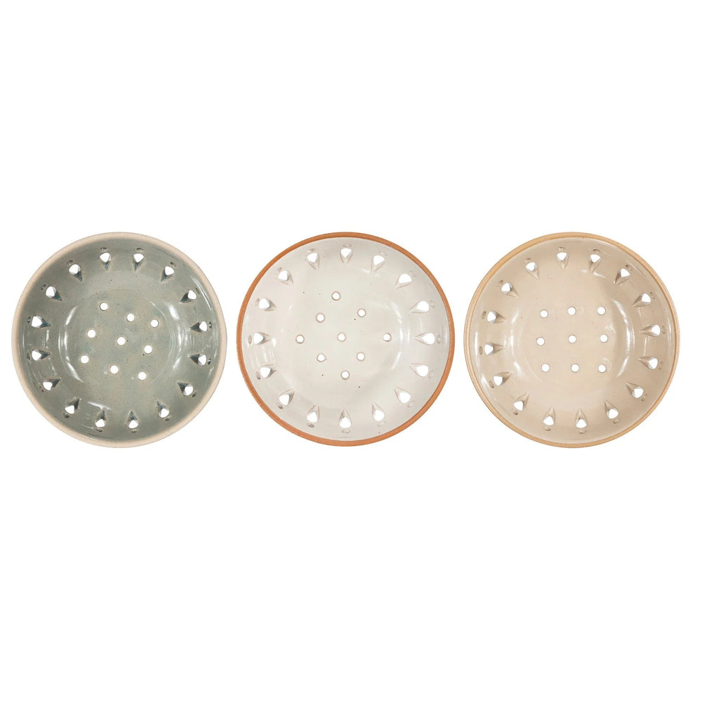 Stoneware Berry Bowl - Merry PigletsCreative Co-Op