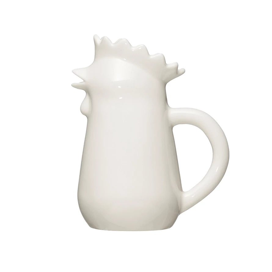 Stoneware Chicken Creamer - Merry PigletsCreative Co - Op