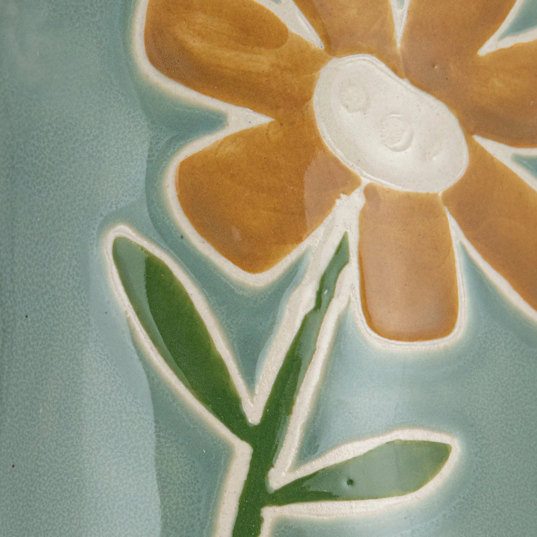 Stoneware Flower Pitcher - Merry PigletsCreative Co - Op