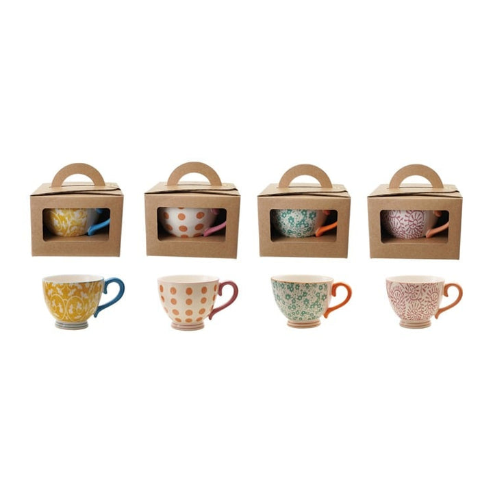 Stoneware Footed Mug - Merry PigletsHazel Mazel