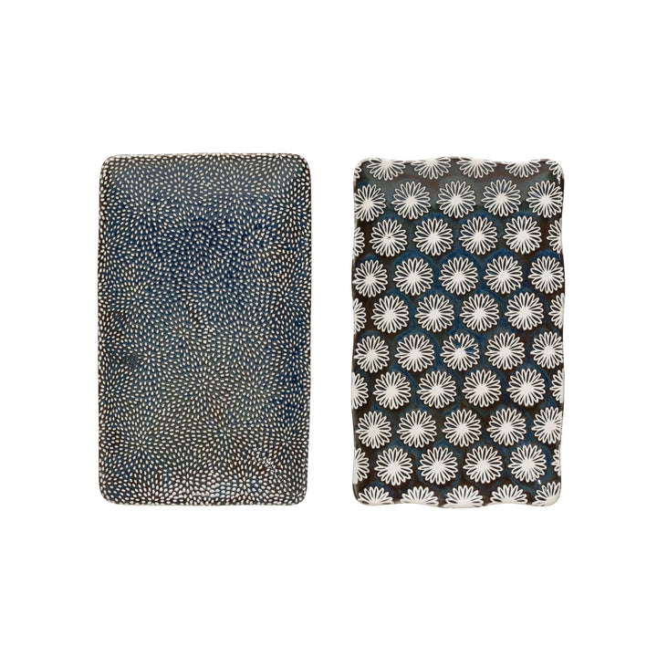Stoneware Platter, 2 Styles - Merry PigletsCreative Co - Op