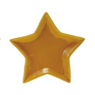 Stoneware Star Dish - Merry PigletsCreative Co - Op