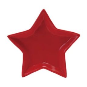 Stoneware Star Dish - Merry PigletsCreative Co - Op