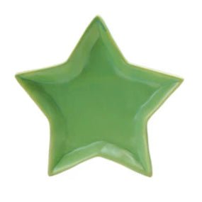 Stoneware Star Dish - Merry PigletsCreative Co - Op