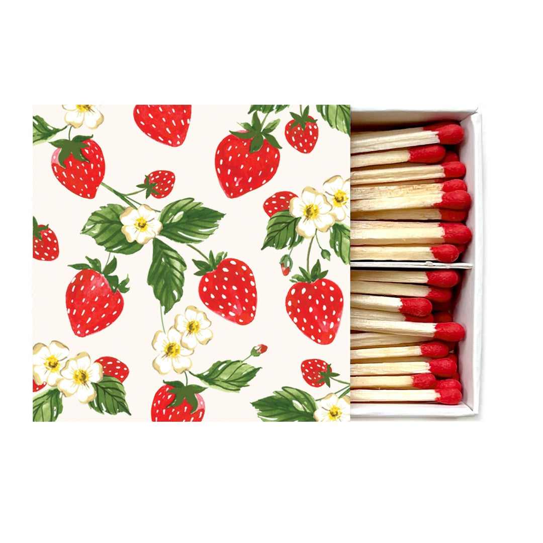 Strawberries Matches - Merry PigletsAbigail Jayne Design