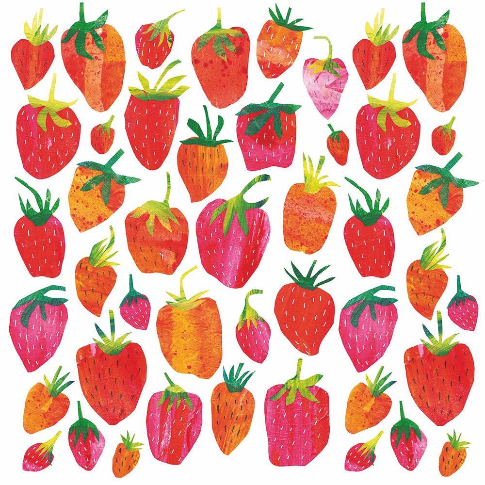 Strawberry Collage Cocktail Napkins - Merry PigletsPaperproducts Design • Ambiente