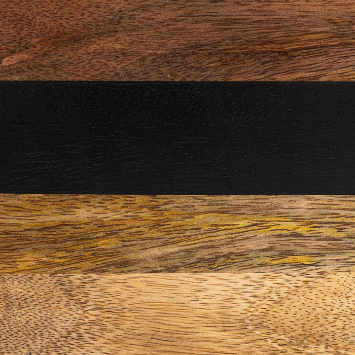 Striped Wood Cheese Board - Merry PigletsCreative Co - Op